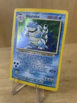 Pokemon TCG Blastoise Base Set Holo Unlimited Rare Card 2/102 HEAVY PLAY - Image 5