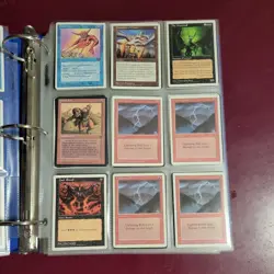 Big Old! Vintage Magic Gathering 558 Cards Collection Binder Mtg Lot - Image 2
