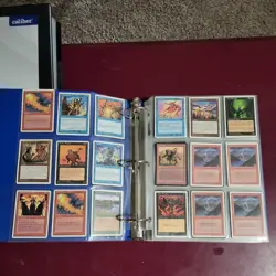Big Old! Vintage Magic Gathering 558 Cards Collection Binder Mtg Lot - Image 3