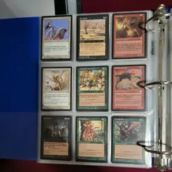 Big Old! Vintage Magic Gathering 558 Cards Collection Binder Mtg Lot - Image 5