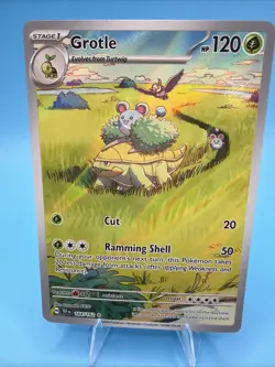 Pokemon TCG Grotle 164/162 Temporal Forces Illustration Rare Card NM - Image 1