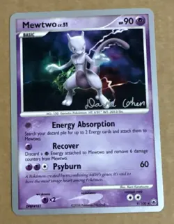 MEWTWO 9/100 - WORLD CHAMPIONSHIP 2009 Pokemon Card - DAVID COHEN - NM - Image 1
