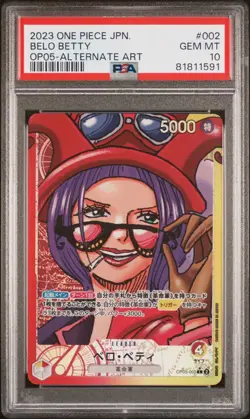One Piece Card Game Japanese Awakening of the New Era BELO BETTY OP05-002 PSA 10 - Image 3