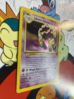 Pokemon Sabrina's Alakazam Gym Challenge Holo Foil Card 16/132 MP - Image 2