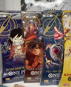 One Piece Card Game Sleeved Booster Pack Complete Set OP 01 to OP 13 + PRB 01 02 - Image 2