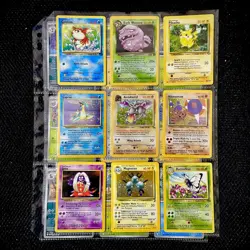 Old Pokemon Cards VINTAGE Rare Collection binder Pages Holo WOTC 1999 TCG 🔥 - Image 1