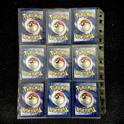 Old Pokemon Cards VINTAGE Rare Collection binder Pages Holo WOTC 1999 TCG 🔥 - Image 2