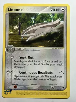 Linoone Ruby and Sapphire 38/109 Pokemon card LP-NM - Image 1