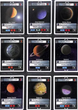 Star Trek TNG CCG Federation & Klingon 2 player games complete set of 29 cards - Image 3