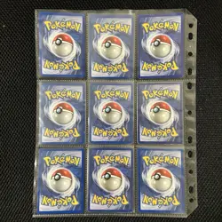 Old Pokemon Cards VINTAGE Rare Collection binder Pages Holo WOTC 1999 TCG 🔥 - Image 2