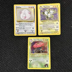 Old Pokemon Cards VINTAGE Rare Collection binder Pages Holo WOTC 1999 TCG 🔥 - Image 5