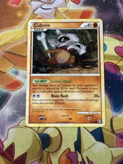 CUBONE 60/102 - NON-HOLO - COMMON - TRIUMPHANT - 2010 Pokemon Card - LP - Image 1