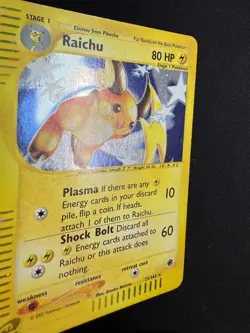 Pokemon Raichu 25/165 Expedition Rare Holo Unlimited Wizards ENG Vintage Cards - Image 3