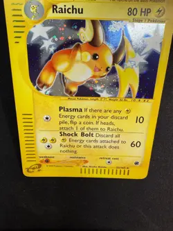 Pokemon Raichu 25/165 Expedition Rare Holo Unlimited Wizards ENG Vintage Cards - Image 5