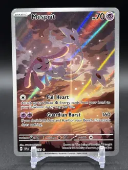 Pokemon Mesprit 204/191 Sv08: Surging Sparks Illustration Rare Holo Card - Image 1