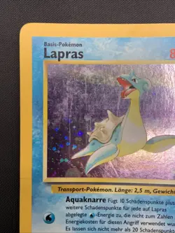 Lapras 10/62 Fossil Holo Rare- Vintage WOTC Pokemon Card - LANGUAGE IS IN GERMAN - Image 2