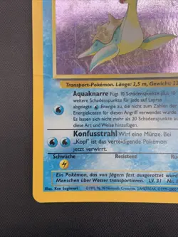 Lapras 10/62 Fossil Holo Rare- Vintage WOTC Pokemon Card - LANGUAGE IS IN GERMAN - Image 4