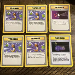 Lot of 17 Pokemon Shadowless Trainer Cards 1999-2000 - Common & Uncommon - Image 1