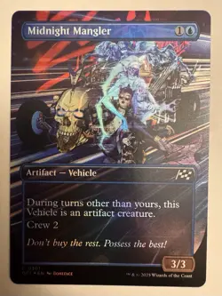 Midnight Mangler (Borderless) [Aetherdrift] Foil Near Mint MTG - Image 1