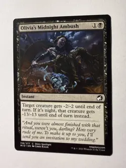 MTG Olivia's Innistrad Midnight Hunt Ambush MID Common Instant NM - Image 1