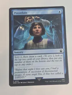 Preordain #218 | Near Mint | Doctor Who Magic MTG - Image 1