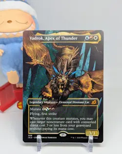Vadrok, Apex of Thunder Borderless 🦖NM🦖 Ikoria 🦖 Magic The Gathering MTG #308 - Image 1