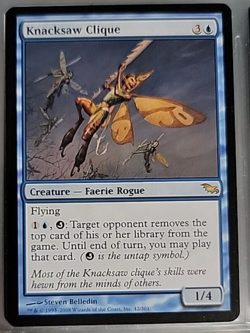 MTG Knacksaw Clique Shadowmoor 42/301 Regular Rare - Image 1