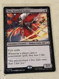 mtg Mai Scornful Striker, creature, Avatar the Last Airbender, unplayed - Image 1