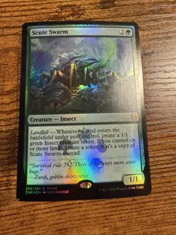 MTG Magic The Gathering FOIL PROMO Scute Swarm - Image 1