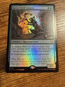 MTG Magic The Gathering FOIL Keen-Eyed Curator - Image 1