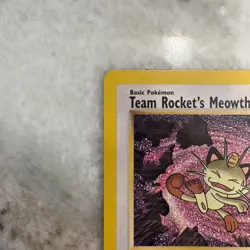 *LP" WOTC Black Star Promotional Pokemon Card: Team Rocket's Meowth #18 - Image 4