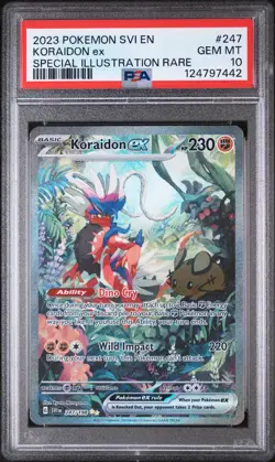 2023 POKEMON SVI EN-SCARLET & VIOLET #247 KORAIDON EX PSA 10 - Image 1