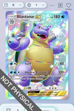 Pokemon TCG POCKET - Blastoise Shiny 2⭐, Celestial Guardians, English - Image 1