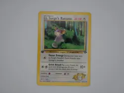 2000 Pokemon Gym Challenge 1st Edition Lt. Surge's Rattata #85/132 MINT - Image 1