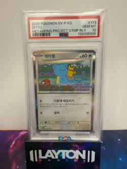KOREAN SV-P PROMO #173 DITTO PSA 10 POKEMON - Image 1