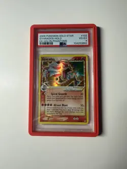 2006 POKEMON EX HOLON PHANTOMS GOLD STAR #102 GYARADOS-HOLO PSA 4 - Image 1