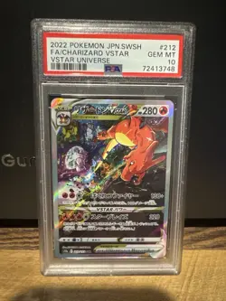 2022 Pokemon Japanese VSTAR Universe Charizard VSTAR SAR #212 PSA 10 - Image 2