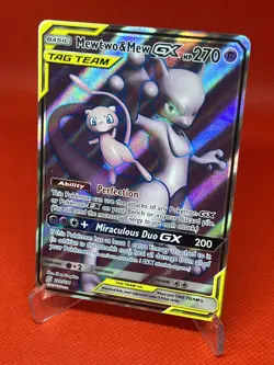 Pokemon TCG - Mewtwo & Mew GX 222/236 - Sun & Moon Unified Minds Tag Team - N/M - Image 3