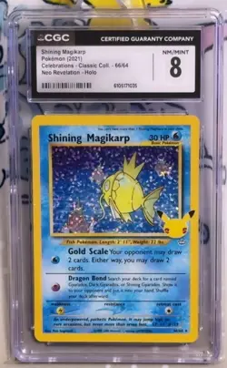 Pokemon CGC 8 Shining Magikarp Holo From Celebrations: Classic Collection - 66 - Image 1