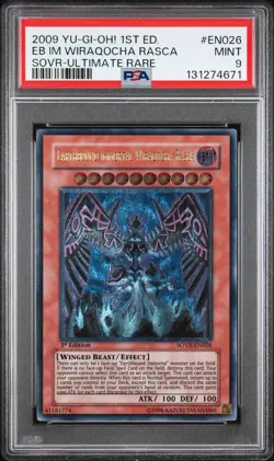 2009 YU-GI-OH! SOVR-STARDUST OVERDRIVE EARTHBOUND IMMORTAL WIRAQOCHA RASCA PSA 9 - Image 1