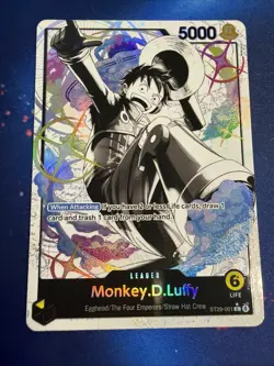 ENGLISH ONE PIECE Card Game Egg Head Starter Deck ST29 Monkey D Luffy leader - Image 1