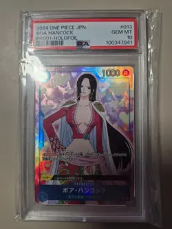 2024 ONE PIECE JAPANESE PREMIUM BOOSTER HOLOFOIL BOA HANCOCK PSA 10 - Image 1