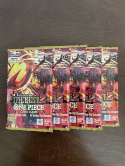 One Piece The Best Vol. 2 PRB-02 Five 5 Premium Booster Packs Lot English B - Image 1