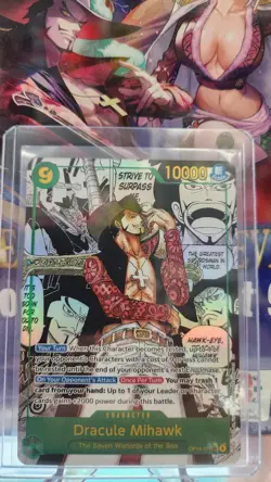 Dracule Mihawk Alt Art Manga Azure Sea's Seven One Piece OP14-119 English **HOT* - Image 1