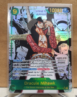 Dracule Mihawk Alt Art Manga Azure Sea's Seven One Piece OP14-119 English **HOT* - Image 2
