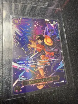 One Piece (OP-13) Carrying On His Will Monkey.D.Luffy SP OP09-119 NM - Image 2