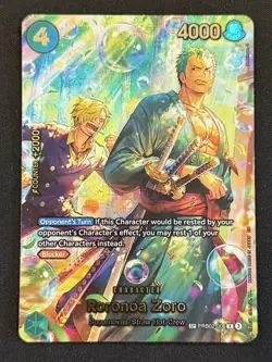Roronoa Zoro PRB02-006 SP Alternate Art Azure Sea's Seven One Piece English NM - Image 1