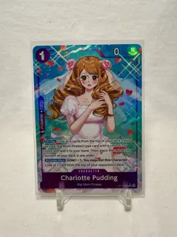 One Piece TCG Charlotte Pudding OP11-070 Alt Art NM English - Image 1