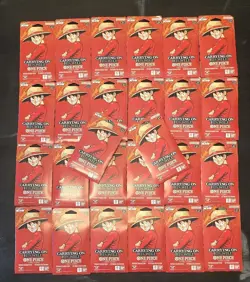 One Piece OP-13 English Carrying On His Will Sleeved Booster Pack Lot Of 26 - Image 1