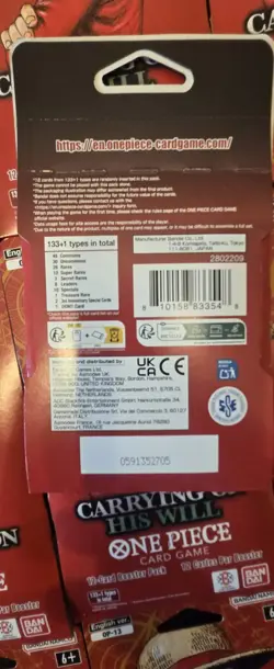 One Piece OP-13 English Carrying On His Will Sleeved Booster Pack Lot Of 26 - Image 3